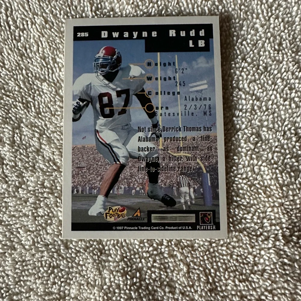 Dwayne Rudd Vikings Draft Class Card - Picture 2 of 2